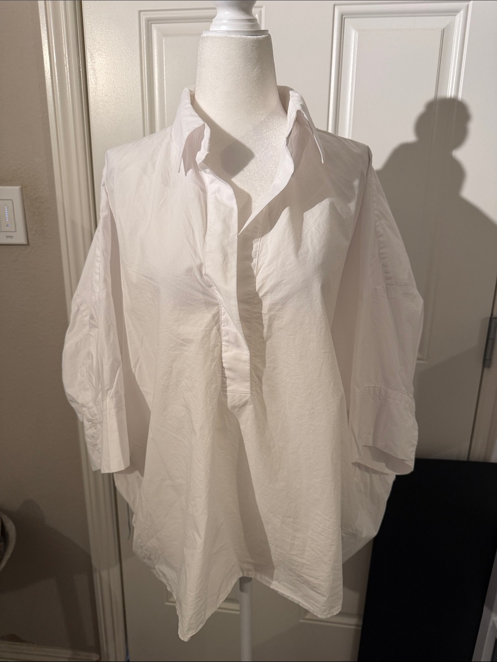 Banana Republic Cotton White Shirt - high low